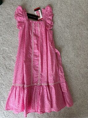 French Connection Pink Floral-Print Girls' Dress